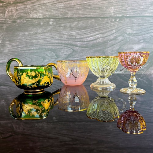 Antique moser bohemian glass - bohemian,
