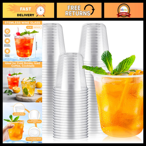 100 pcs clear disposable - pcs,